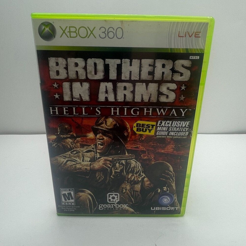 Brothers in Arms: Hell's Highway X360 (Xbox 360, 2008) Complete W/ Manual